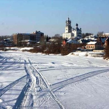 Река Пышма зимой
