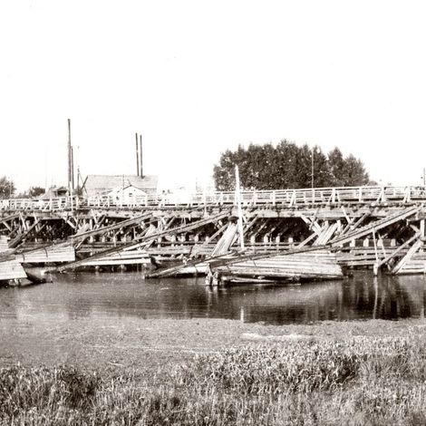 Шадринский мост. Советское время. Фото Владимира Сысюка.