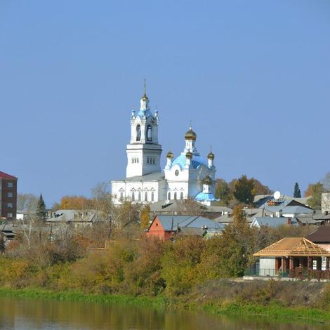 Фото Дмитрия Подоксёнова. Вид на Покровский собор с Шадринского моста. Фото Д. Подоксёнова