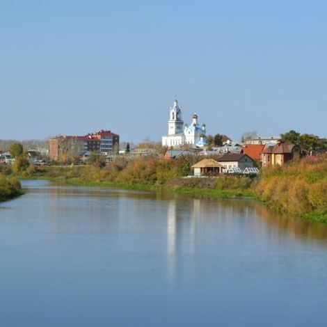 Фото Дмитрия Подоксёнова. Вид на реку Пышма с Шадринсокго моста. Фото Д. Подоксёнова